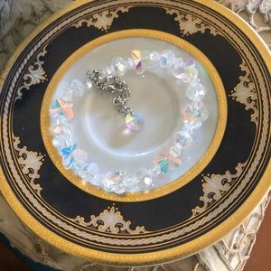 AB Crystal Butterfly Bracelet